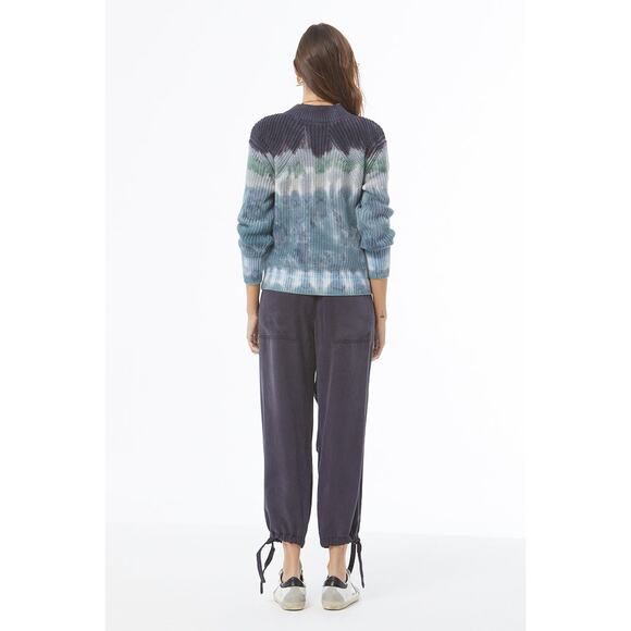 YFB Bernice Sweater // Blue Tide Terra Wash Knit Woven Sz M - Picture 10 of 10